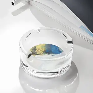 Planet Earth Glass Ashtray