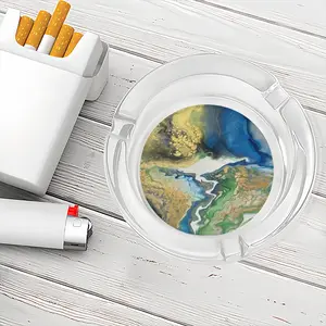 Planet Earth Glass Ashtray