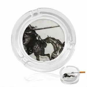 After Gericault A Glass Ashtray