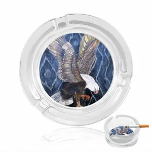 Eagle Scratch Glass Ashtray