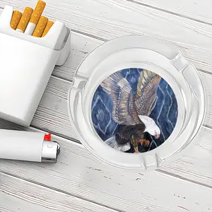 Eagle Scratch Glass Ashtray