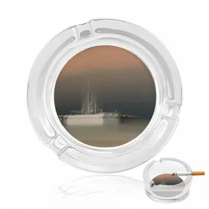 The Sailboats Glass Ashtray