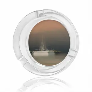 The Sailboats Glass Ashtray