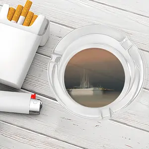 The Sailboats Glass Ashtray