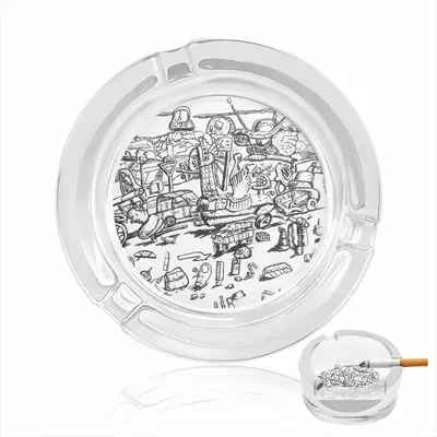 Battleground Glass Ashtray