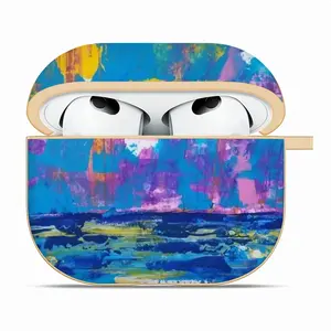 Atlantic Summer Airpods 3 Case (Hard Shell, Golden)