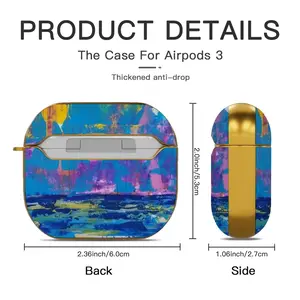 Atlantic Summer Airpods 3 Case (Hard Shell, Golden)