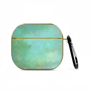 Green Clouds Airpods 3 Case (Hard Shell, Golden)