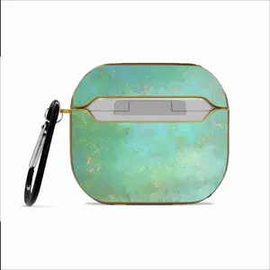 Green Clouds Airpods 3 Case (Hard Shell, Golden)