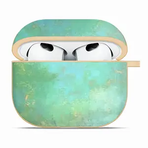 Green Clouds Airpods 3 Case (Hard Shell, Golden)