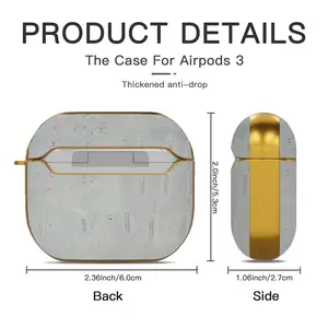 City In The Morning Airpods 3 Case (Hard Shell, Golden)