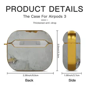 “Peace” Airpods 3 Case (Hard Shell, Golden)