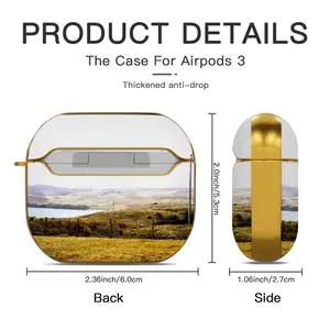 Betty Hill Cove Airpods 3 Case (Hard Shell, Golden)