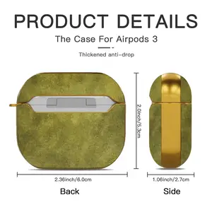 Asparagus Abstract Airpods 3 Case (Hard Shell, Golden)