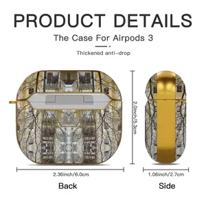 Dantelle 3 Airpods 3 Case (Hard Shell, Golden)