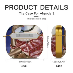 No Means Airpods 3 Case (Hard Shell, Golden)