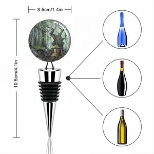 Elf House In A Fantasy Forest Wine Bottle Stoppers