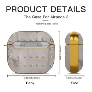 Circles Ii Airpods 3 Case (Hard Shell, Golden)