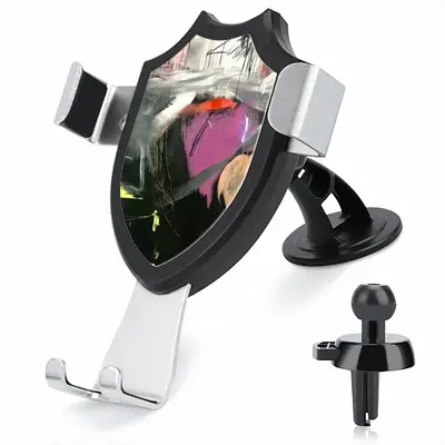 Black Rose Car Phone Mount Holder