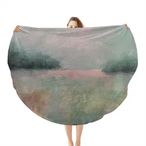 Dreamlike State Flannel Blanket (Round)