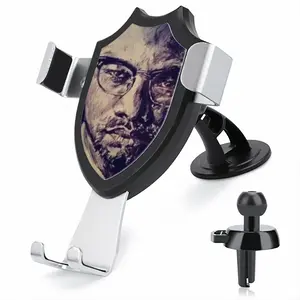 Malcolm X Portrait Car Phone Mount Holder