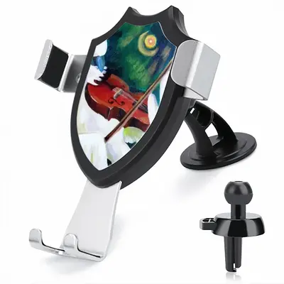 Cockatoo Plays Violin Car Phone Mount Holder