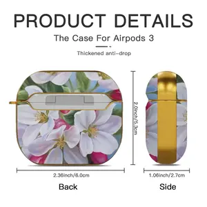 Apple Blossom Airpods 3 Case (Hard Shell, Golden)