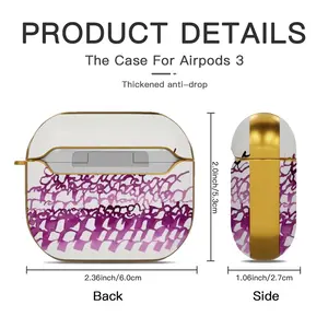 Calligraphic Landscape 004 Airpods 3 Case (Hard Shell, Golden)