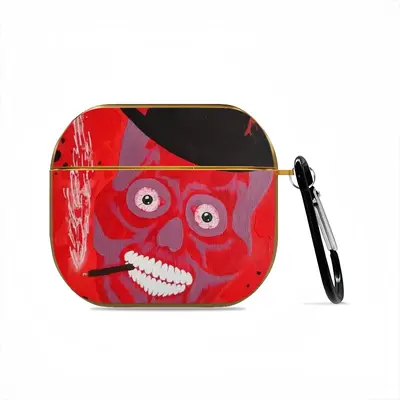 Buenos Dias Amigo - Red Skull Dead Halloween Mexico Muertos Calavera Catrina Airpods 3 Case (Hard Shell, Golden)