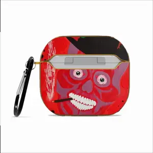 Buenos Dias Amigo - Red Skull Dead Halloween Mexico Muertos Calavera Catrina Airpods 3 Case (Hard Shell, Golden)