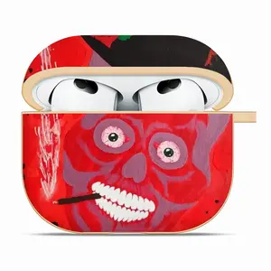 Buenos Dias Amigo - Red Skull Dead Halloween Mexico Muertos Calavera Catrina Airpods 3 Case (Hard Shell, Golden)