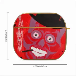 Buenos Dias Amigo - Red Skull Dead Halloween Mexico Muertos Calavera Catrina Airpods 3 Case (Hard Shell, Golden)