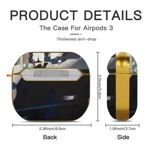 Black Airpods 3 Case (Hard Shell, Golden)