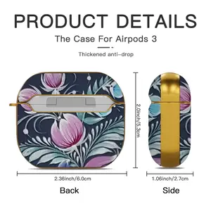 Night Pleasure Airpods 3 Case (Hard Shell, Golden)