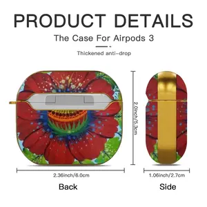 Flower Planet Airpods 3 Case (Hard Shell, Golden)