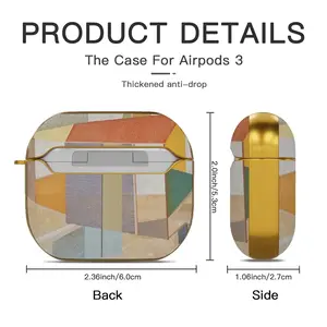 Red Line Airpods 3 Case (Hard Shell, Golden)