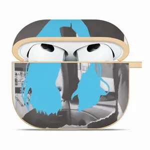 Blue Airpods 3 Case (Hard Shell, Golden)