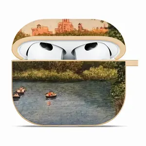 Boats In Central Park Airpods 3 Case (Hard Shell, Golden)