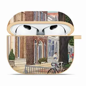 East Hampton New York Airpods 3 Case (Hard Shell, Golden)