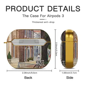 East Hampton New York Airpods 3 Case (Hard Shell, Golden)