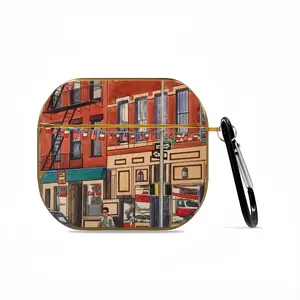 Cafe Roma Little Italy New York City Airpods 3 Case (Hard Shell, Golden)