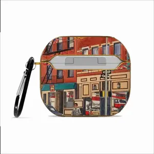 Cafe Roma Little Italy New York City Airpods 3 Case (Hard Shell, Golden)