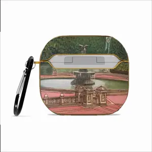 Bethesda Fountain Central Park New York City Airpods 3 Case (Hard Shell, Golden)