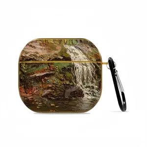 Autumn Waterfall Impasto Airpods 3 Case (Hard Shell, Golden)