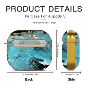 Caribbean Beaches Airpods 3 Case (Hard Shell, Golden)