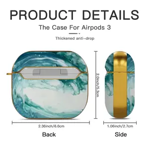 Wave Airpods 3 Case (Hard Shell, Golden)