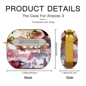 Cemetery Airpods 3 Case (Hard Shell, Golden)