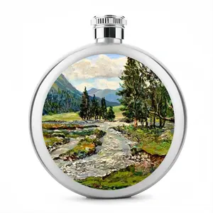 Scenic Mountain River Flagon