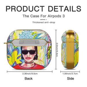 Coca Cola Girl Airpods 3 Case (Hard Shell, Golden)