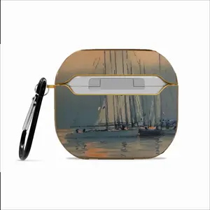 Sailboats With Sun Reflection Airpods 3 Case (Hard Shell, Golden)